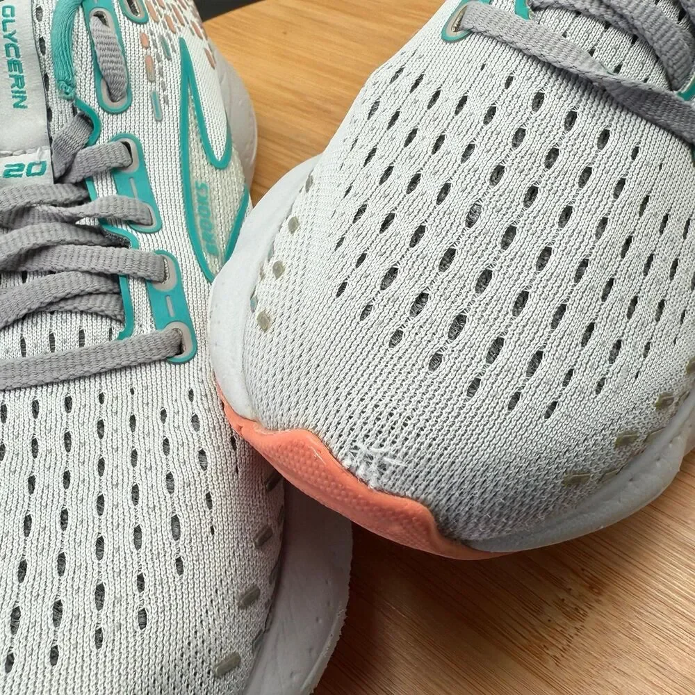 BROOKS Glycerin 20 Oyster/Latigo Bay/Coral Women’s Sz 8.5 (B)